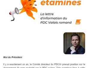 Etamines – 19.11.2021 | Enquête PDCVr : résultats | Contournement Sierre